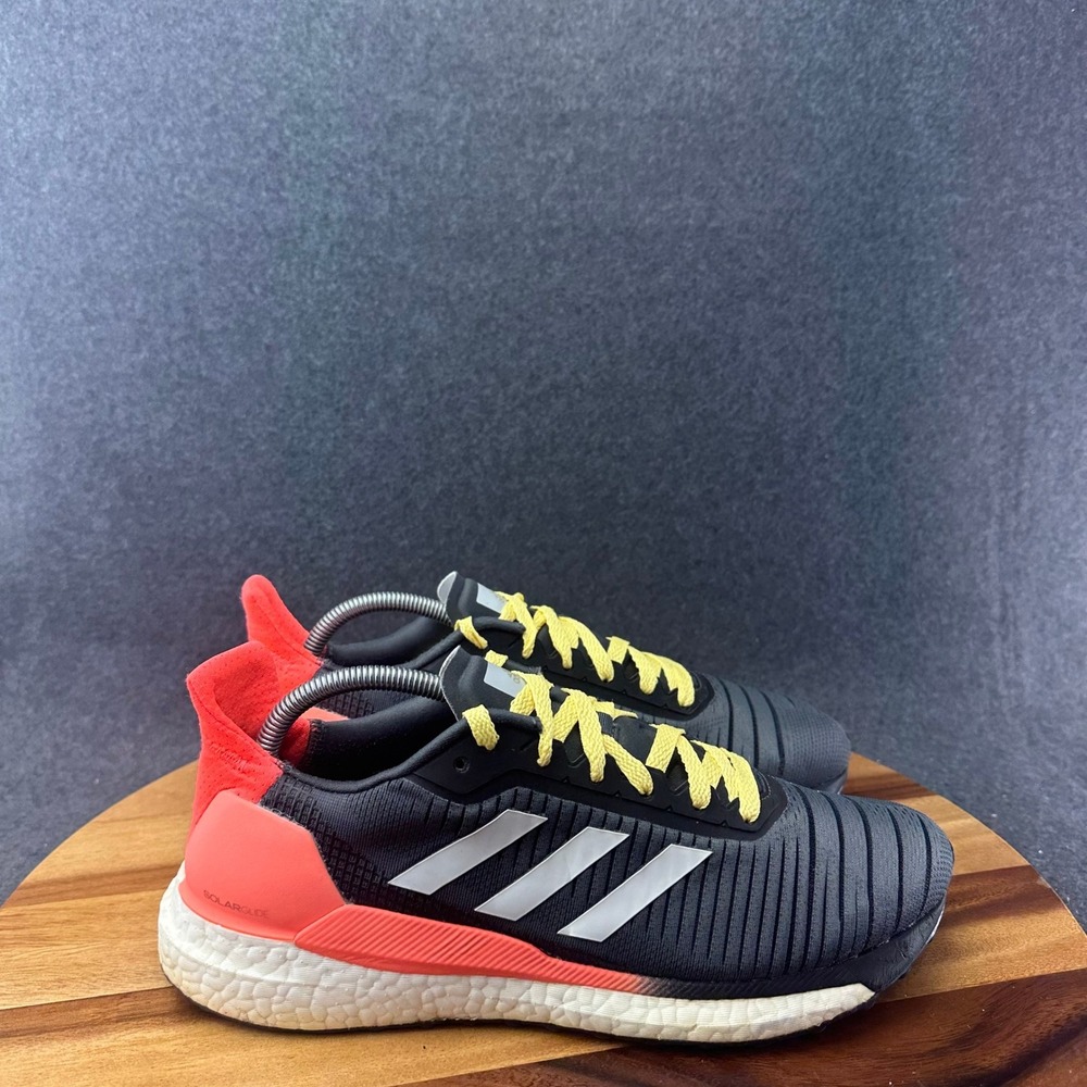 Adidas Solar Glide 19 M Boost Running Shoes Gray Orange EE4297 Men's Size 10